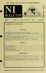 Numismatics International Bulletin