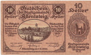 10 Heller (Allentsteig) – obverse