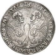 1 Thaler - Joachim II Ernest and Bernhard VII – obverse