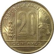 20 Centavos – obverse