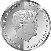 5 Florins - Willem-Alexander (Investiture) – obverse