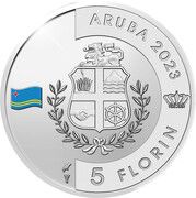 5 Florins (Aruba Aviation) – obverse