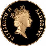 2 Pounds - Elizabeth II (Total Eclipse of the Sun; Gold Proof) – obverse