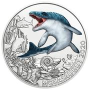 3 Euros (Mosasaurus) – reverse