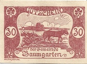 30 Heller (Baumgarten) – obverse