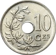 10 Centimes - Albert I (French text) - reverse