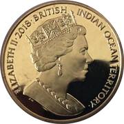 2 Pounds - Elizabeth II (The Lion and the Unicorn; Gold plated) – obverse