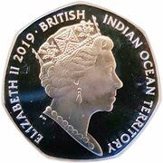 50 Pence - Elizabeth II (Leatherback turtle) – obverse