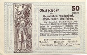 50 Heller (Bubendorf, Meilersdorf, Wolfsbach) - reverse