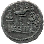 Denarius (LIB AVG LEG III; Victory) – reverse