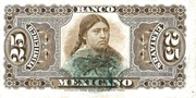 25 Centavos (El Banco Mexicano) – reverse