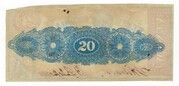 20 Dollars (State of Louisiana) - reverse