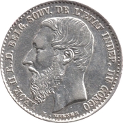 50 Centimes - Léopold II – obverse