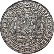 1 Sølvgylden - Christian II (Malmo Mint) – obverse