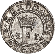 1 Hvid - Frederik II (Frederiksborg mint) – obverse