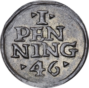 1 Penning - Christian III (Copenhagen mint) – reverse