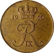 1 Øre - Frederik IX – obverse