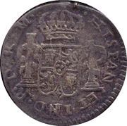 ½ Real - Fernando VII (Royalist Coinage) – reverse