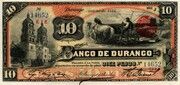 10 Pesos (El Banco de Durango) – obverse