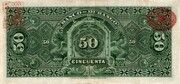 50 Pesos (El Banco de Durango) – reverse