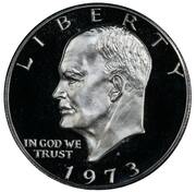 1 Dollar "Eisenhower Dollar" (Silver Collectors' Issue) – obverse