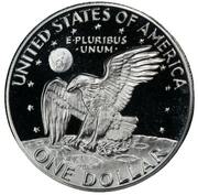 1 Dollar "Eisenhower Dollar" (Silver Collectors' Issue) – reverse