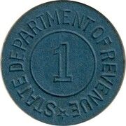 1 Mill - Sales Tax Token (Alabama) – reverse