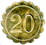 20 Centimes - Café St Roch P.AVINENS - Montpellier [34] - reverse