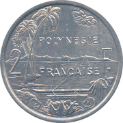 2 Francs (with IEOM) – reverse