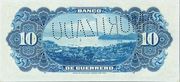 10 Pesos (El Banco de Guerrero) – reverse