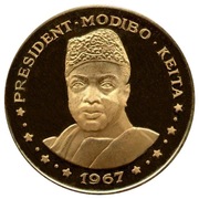 50 Francs (President Modibo Keita, "1967") – reverse