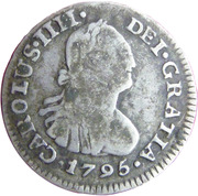 ½ Real - Carlos IV (Numeral IIII) – obverse