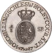 ⅔ Speciesthaler / 40 Schilling Courant - Christian VII – reverse