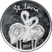 2 Dollars - Elizabeth II (Pink Flamingos) – reverse