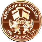 100 Francs CFA (Pope Benedict XVI) – obverse