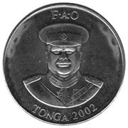 20 Seniti - Taufa'ahau Tupou IV (FAO) – obverse