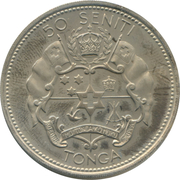 50 Seniti - Salote Tupou III – reverse