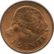 1 Seniti - Taufa'ahau Tupou IV – reverse