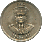 10 Seniti - Taufa'ahau Tupou IV (FAO) – obverse