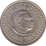 50 Seniti - Taufa'ahau Tupou IV (Coronation) – obverse