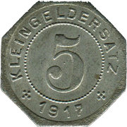 5 Pfennig - Tübingen – reverse