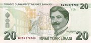 20 Lira – reverse