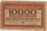 10 000 Mark (Landesbank der Provinz Westfalen) – obverse