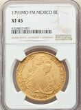 Picture 1 of a sold 8 Escudos - Carlos IV